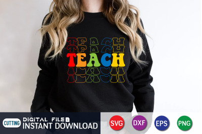 Retro Teach T-Shirt SVG