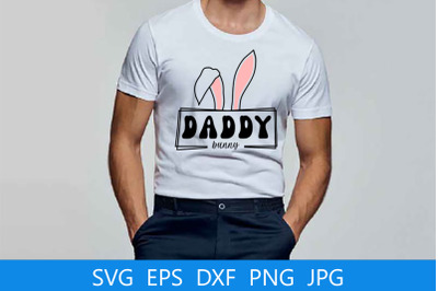 Daddy Bunny SVG, Easter svg