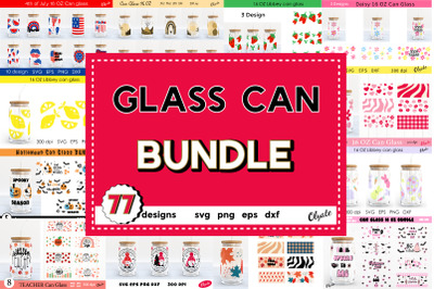 Can Glass Wrap Bundle. Glass Can Wrap SVG. 16 OZ Can Wrap