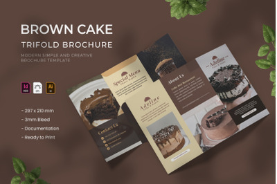 Brown Cake - Trifold Brochure