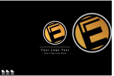 Premium Vector E Letter Logo in two color variations. Beautiful Logoty