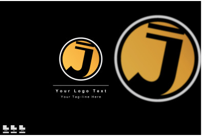 Premium Vector J Letter Logo in two color variations. Beautiful Logoty