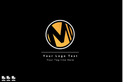 Premium Vector M Letter Logo in two color variations. Beautiful Logoty