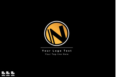 Premium Vector N Letter Logo in two color variations. Beautiful Logoty