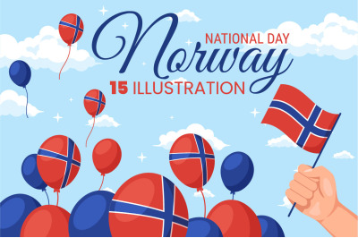 15 Norway National Day Illustration