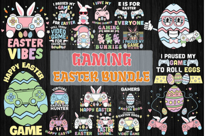 Gaming Easter Bundle SVG 20 designs