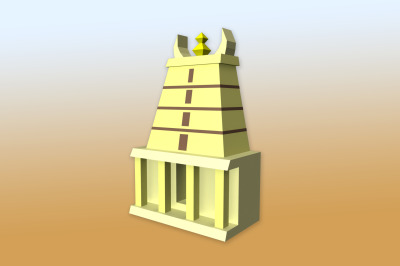 DIY South Indian Temple - 3d papercraft