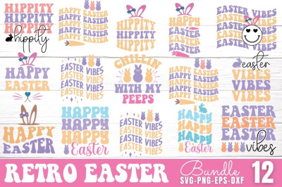 Retro Easter SVG Bundle