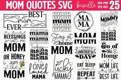 Mom Quotes SVG bundle