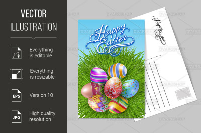 Happy Easter Greeting Card