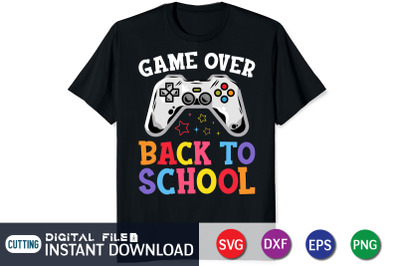 Game Over Back to School SVG