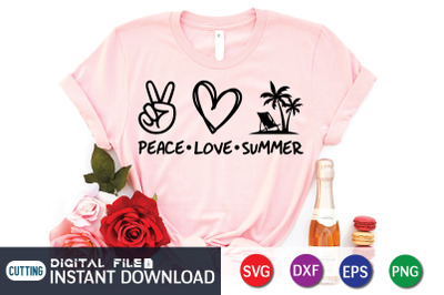 Peace. Love. Summer SVG