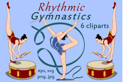 Rhythmic Gymnastics Cliparts