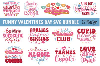 Funny Valentines Day SVG Bundle