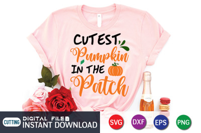 Cutest Pumpkin in the Patch SVG