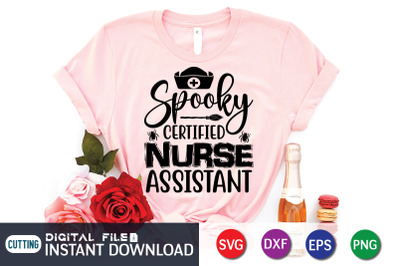 Spooky Certified Nurse Assistant SVG