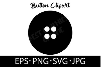 Button EPS SVG PNG JPG Button Silhouette Clipart Vector EPS