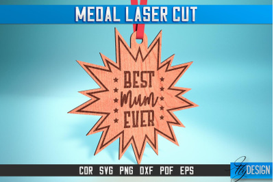 Medal Laser Cut SVG | Medal SVG Design | CNC Files