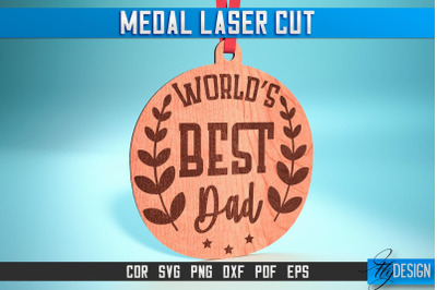 Medal Laser Cut SVG | Medal SVG Design | CNC Files