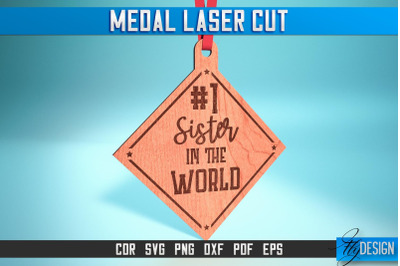 Medal Laser Cut SVG | Medal SVG Design | CNC Files