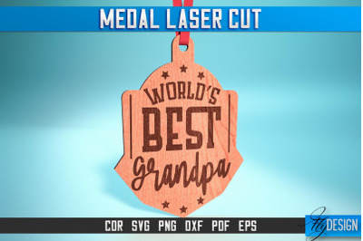 Medal Laser Cut SVG | Medal SVG Design | CNC Files