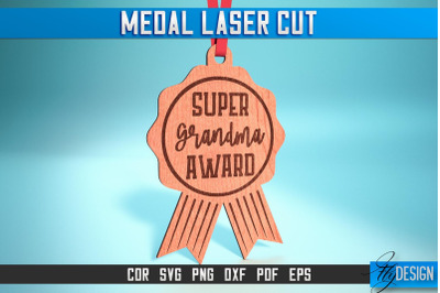 Medal Laser Cut SVG | Medal SVG Design | CNC Files