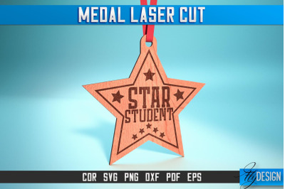 Medal Laser Cut SVG | Medal SVG Design | CNC Files