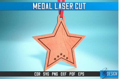 Medal Laser Cut SVG | Medal SVG Design | CNC Files