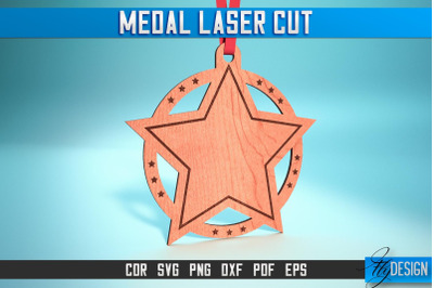 Medal Laser Cut SVG | Medal SVG Design | CNC Files