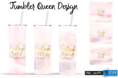 Queen Tumblers | Queen Tumbler Sublimation | PNG 20 Oz Tumbler | PNG