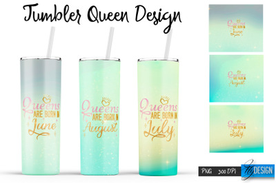 Queen Tumblers | Queen Tumbler Sublimation | PNG 20 Oz Tumbler | PNG