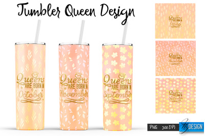 Queen Tumblers | Queen Tumbler Sublimation | PNG 20 Oz Tumbler | PNG