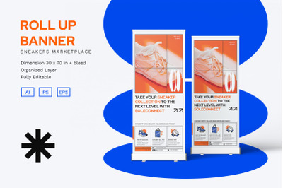 Sneakers - Roll Up Banner
