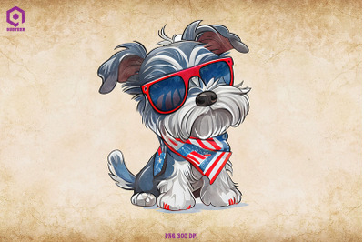 Patriotic Miniature Schnauzer