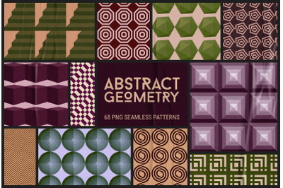 Abstract Geometry. Seamless Patterns