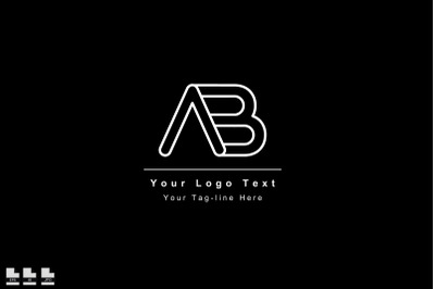 AB or BA letter logo Unique attractive creative