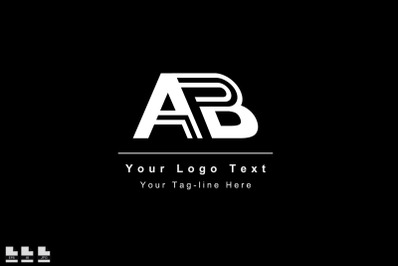 initial AB BA A B initial based letter icon logo