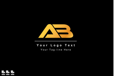 initial logo ab ba design template icon