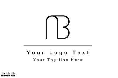 icon logo name ab ba illustration logo