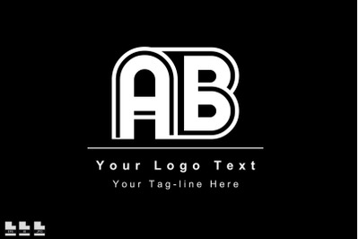 AB or BA letter logo. Unique attractive creative modern initial AB BA