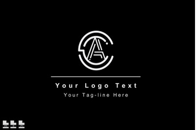 letter  ac ca logo letter icon symbol