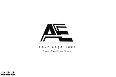 AE or EA letter logo. Unique attractive creative modern initial AE EA
