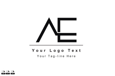 AE EA A E initial based letter icon logo