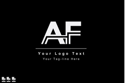 initial AF FA A F initial based letter icon logo