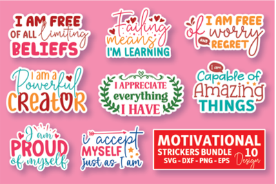 Motivational Stickers Bundle