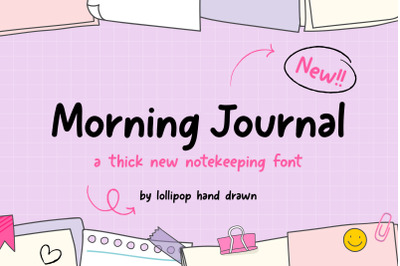 Morning Journal Font (Planner Fonts, Goodnotes Fonts, Craft Fonts)