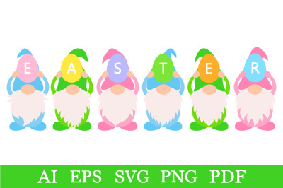 Easter Gnome SVG. Gnomes sublimation. Easter Gnome graphic