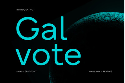 Galvote Sans Serif Font