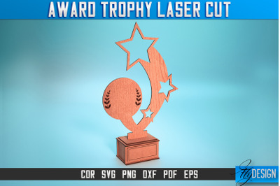 Award Trophy Laser Cut SVG | Award Trophy SVG Design | CNC Files