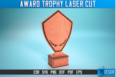 Award Trophy Laser Cut SVG | Award Trophy SVG Design | CNC Files